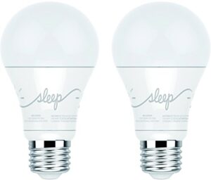 c by ge a19 c-sleep smart led light bulb by ge lighting, 2-pack, works with alexa