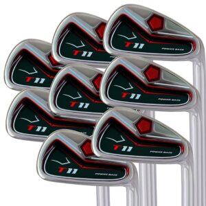 T11 Power Back Iron Set 4-SW Custom Made Golf Clubs Right Hand Regular R Flex Steel Shafts Men's Standard Irons