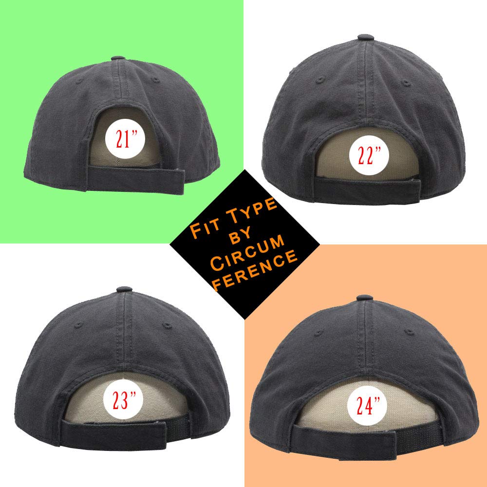 Classic Washed Cotton Twill Low Profile Adjustable Baseball Cap (Charcoal Gray B)