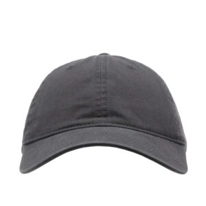 Classic Washed Cotton Twill Low Profile Adjustable Baseball Cap (Charcoal Gray B)