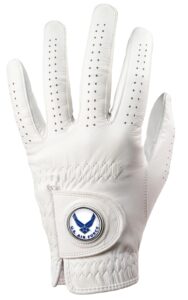 linkswalker u.s. air force cabretta leather golf glove - small