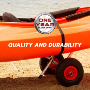 ABN Universal Kayak Carrier – Trolley for Carrying Kayaks, Canoes, Paddleboards, Float Mats, and Jon Boats