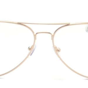 Outray Classic Aviator Metal Frame Clear Lens Glasses 2167c2 Gold