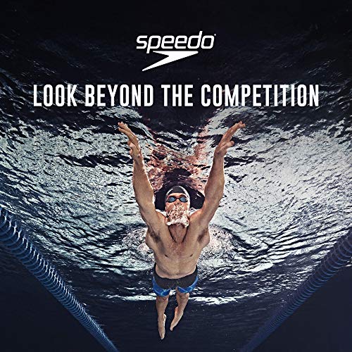 Speedo Unisex-Adult Swim Goggles Speed Socket 2.0 , Black/Silver Mirrored