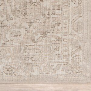 Unique Loom Chateau Collection Distressed, Textured, Vintage, Border, Rustic, Traditional Area Rug, 5 ft x 8 ft, Beige/Light Brown