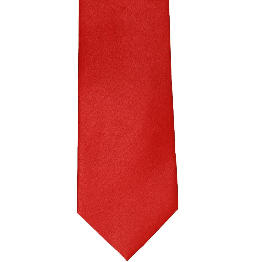 tiemart Clip-On Pre-tied Uniform and Everyday Wear Necktie (20 Inch, Red)