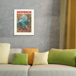 Australia - SS Mariposa SS Monterey - Vintage Ocean Liner Travel Poster by Louis Macouillard c.1960 - Master Art Print (Unframed) 12in x 18in