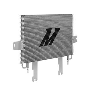 Mishimoto MMTC-F2D-03SL Transmission Cooler Compatible With Ford 6.0 Powerstroke 2003-2007 Silver