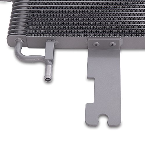 Mishimoto MMTC-F2D-03SL Transmission Cooler Compatible With Ford 6.0 Powerstroke 2003-2007 Silver