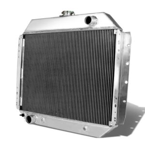 dna motoring ra-f10068-2 2-row full aluminum radiator compatible with 68-79 f-100/f-150/f-250, 78-79 bronco,26"h x 18.75"w x 1.75"d,1.75"inlet/2"outlet