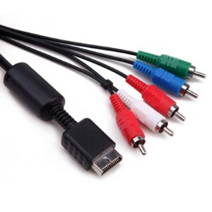 Cuziss Premium High Resolution AV Cable 3 Analog AV Multi Out to Component Cable for Playstation 3 PS3, Playstation 2 Ps2