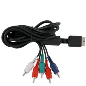 Cuziss Premium High Resolution AV Cable 3 Analog AV Multi Out to Component Cable for Playstation 3 PS3, Playstation 2 Ps2