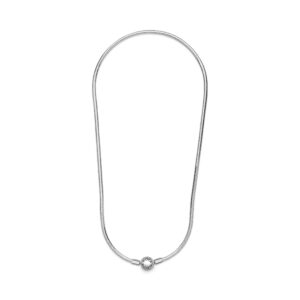 Pandora Jewelry Moments Snake Chain Charm Sterling Silver Necklace, 19.7", No Box