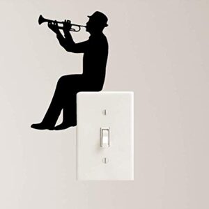 Trumpet Music Decal Vinyl Sticker Playing Jazz Classical Instrument Laptop