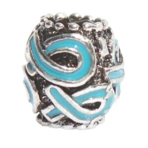 awareness products warehouse teal multi ribbon charm fits pandora style bracelets