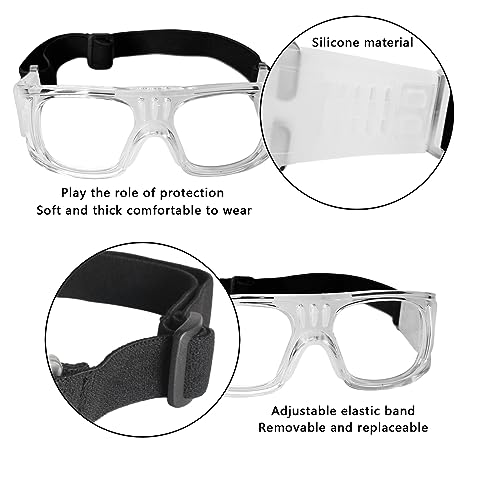 Andux Basketball Soccer Football Sports Protective Eyewear Goggles Eye Safety Glasses LQYJ-01 (White)