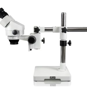 Vision Scientific VS-3EZ-IFR07 Binocular Zoom Stereo Microscope | 10x WF Eyepiece | 0.7X—4.5X Zoom, 3.5X—90x Magnification, 0.5X & 2X Auxiliary Lens