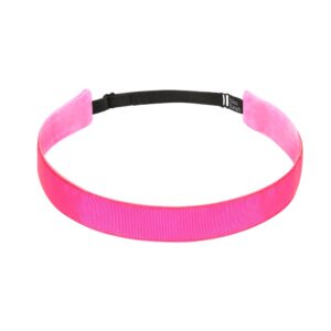 BaniBands Headbands for Women - Non Slip Adjustable Sports Head Bands - Made in USA - Perfect Headband for Active Women Stays in Place during Workout, Running, Yoga and More - Pink