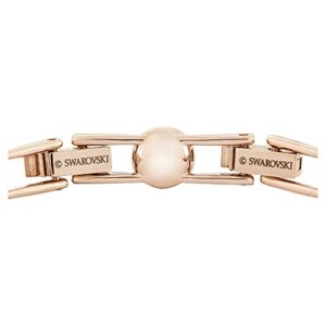 Swarovski Una Angelic Tennis Bracelet, Clear circle-cut Swarovski Crystals with Matching Crystal Pavé on a Rose-Gold Tone Finish Setting, Part of the Swarovski Una Angelic Collection