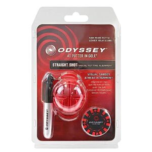 Odyssey Straight Shot Putt Golf Ball Marker Stencil Alignment Tool