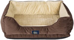 serta ortho cuddler pet bed, mocha