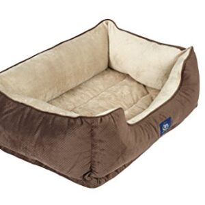 Serta Ortho Cuddler Pet Bed, Mocha