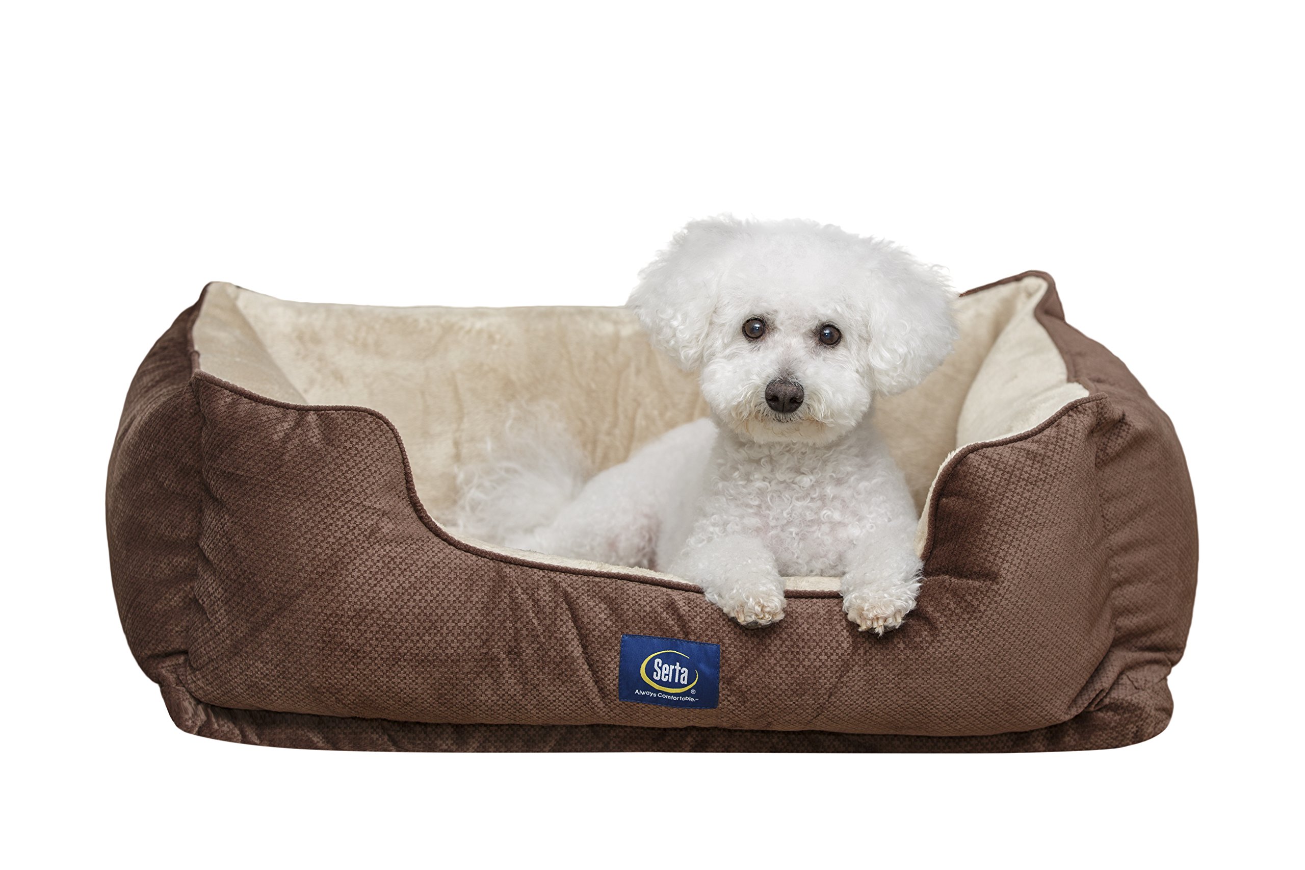 Serta Ortho Cuddler Pet Bed, Mocha