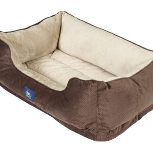 Serta Ortho Cuddler Pet Bed, Mocha