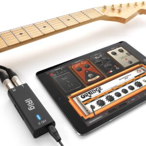 IK Multimedia iRig HD 2 guitar audio interface for iPhone, iPad, Mac, iOS and PC with USB-C, Lightning and USB cables and 24-bit, 96 kHz music recording