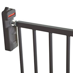 Dreambaby Broadway Extra-Wide Baby Safety GRO-Gate - with EZY Check Indicator Feature - Fits Openings 30-53 inches Wide - Charcoal - Model L2116