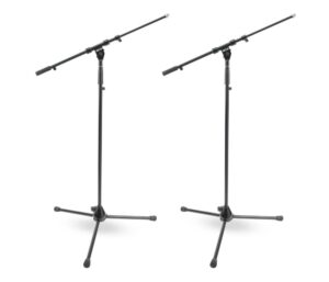 dr pro tripod mic stand with telescoping boom - 2 pack