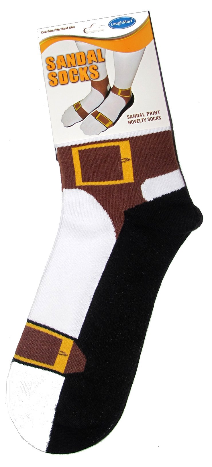 LAUGHMART Sandal Socks - Fun Fashion Faux Pas Socks for Men and Women - Hilarious Gift Idea