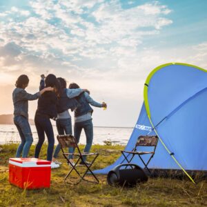 Easiest Beach Tent, Sun Shade Canopy 'Venus': Provide UV Protection for Your Family. Waterproof Shelters For Rain & Pacific Breeze, Easy Up Canopies, Sports Cabana Tents, Roadtrip Sunshade Shack. Blue