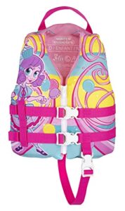 full throttle child water buddies life princess vest, pink