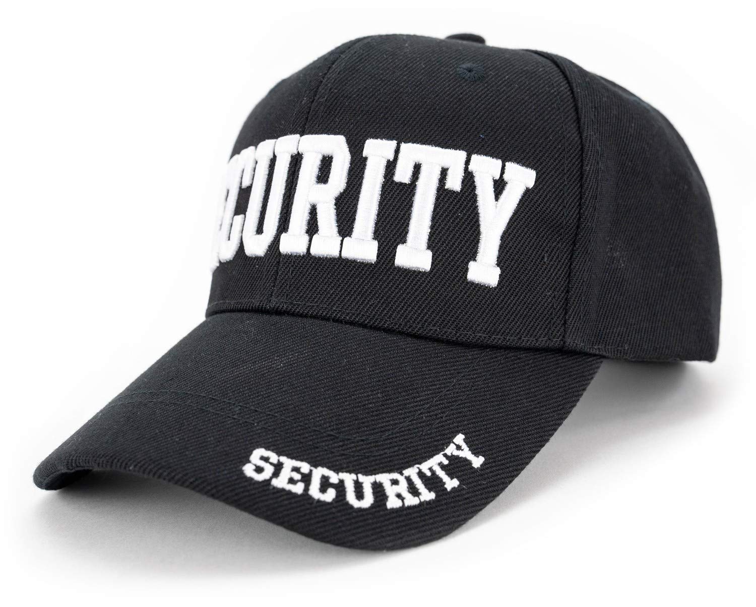 First Class Security Cap with ID On Front, Peak and Back (White Security ID)