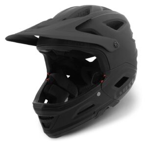 giro switchblade mips adult mountain cycling helmet - matte black/gloss black (2022), medium (55-59 cm)