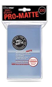 ultra pro 84731 standard pro matte card sleeves, clear