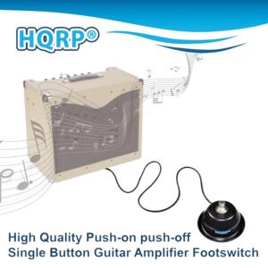 HQRP 1-Button Guitar Amp Footswitch compatible with Orange FS-1 fits Crush, Crush Pro Series, Dual Terror, TH30 amps