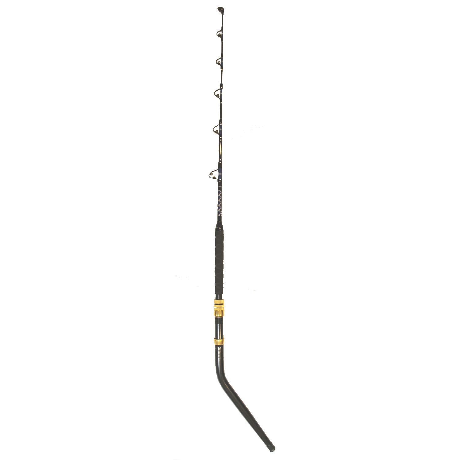 Xcaliber Marine Pair of 6' 50-80 LB PRO Tournament Series Saltwater TROLLING RODS Includes Bent and Straight Butt