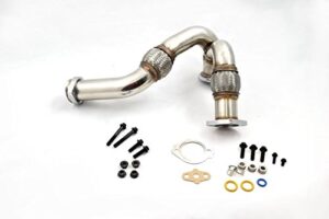 heavy duty y-pipe up pipe with gasket and turbo install kit 2003-2007 ford 6.0 powerstroke diesel f250 f350 f450 excusion