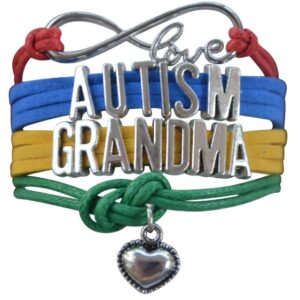 Infinity Collection Autism Grandma Bracelet, Autism Awareness Jewelry, Autism Puzzle Piece Bracelet, Grandma Jewelry, Gift for Grandma, Proud Grandma