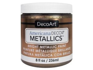 decoart ameri deco mtlc ant americana decor metallics 8oz antbronze, 8 fl oz (pack of 1), antique bronze