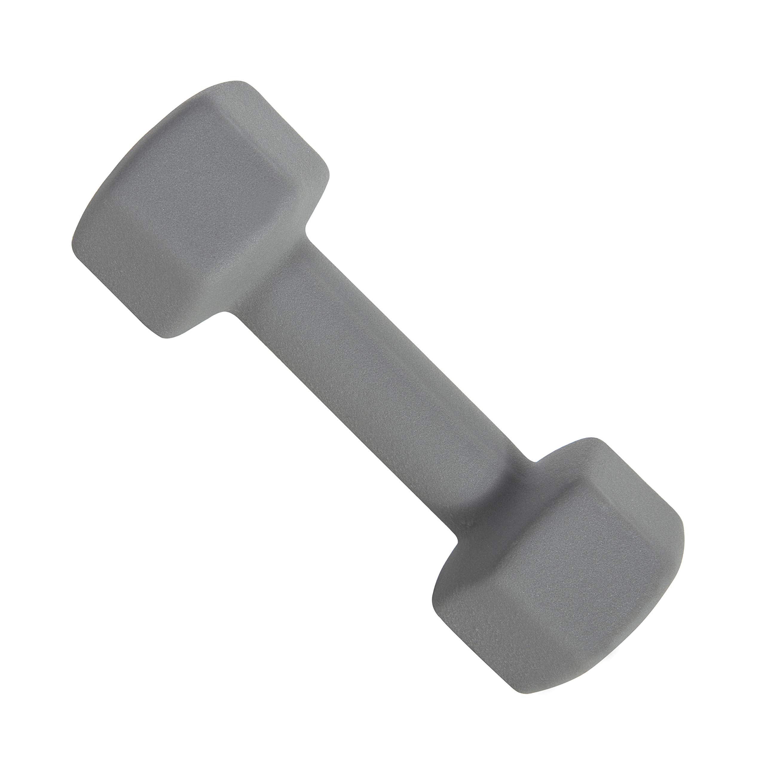 CAP Barbell Neoprene Coated Dumbbell Weight, Single, 10 Lb, Gray