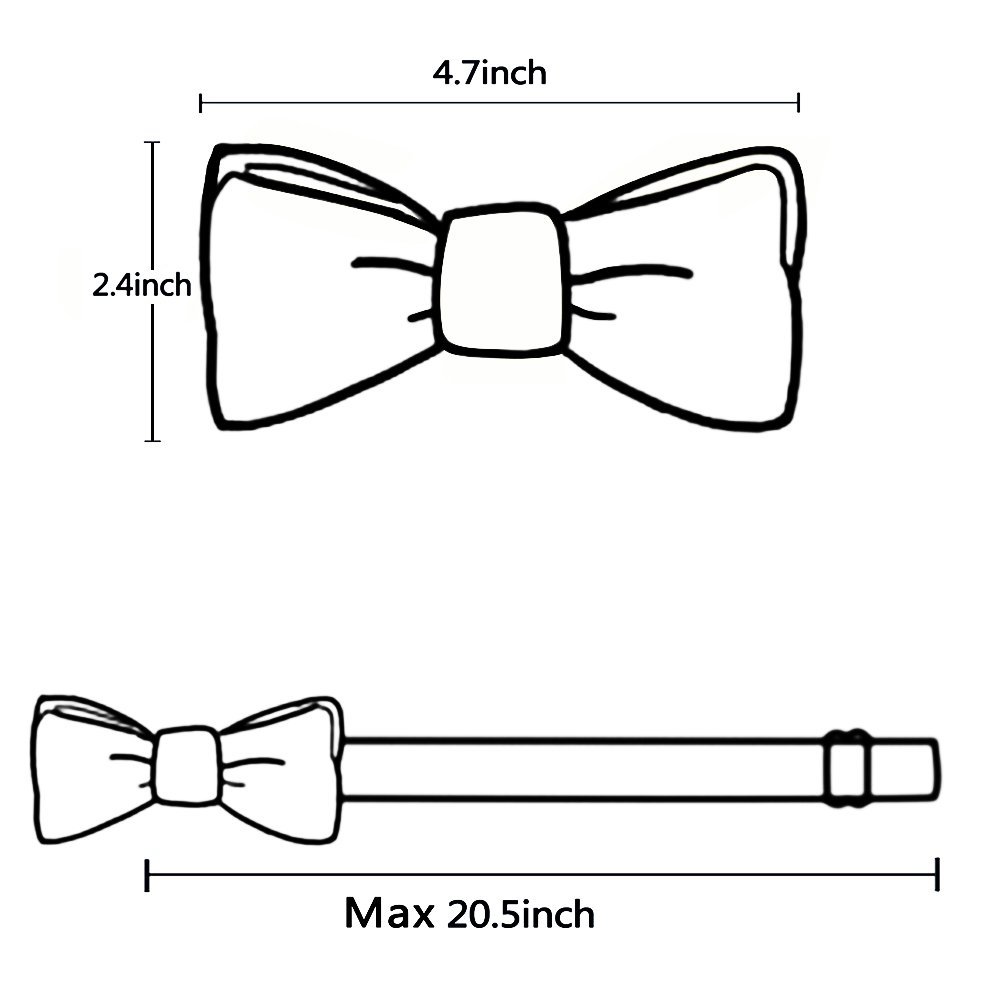 Alizeal Suspender and Bow Tie for Men X Shape Elastic Adjustable Braces, Royal Blue