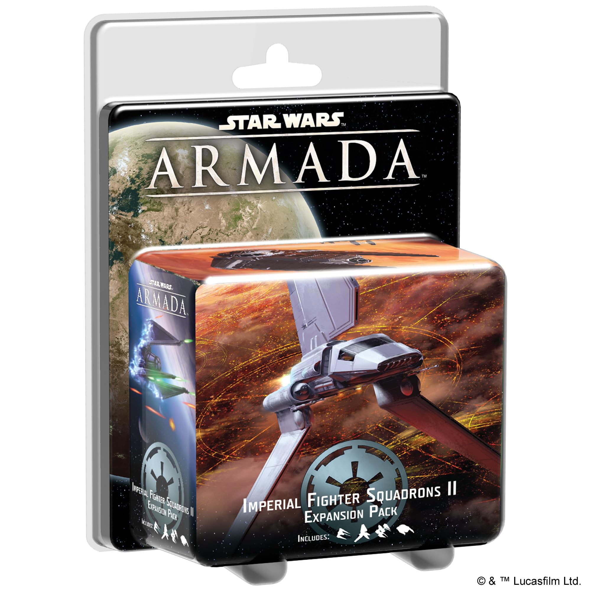 Star Wars Armada Imperial Fighter Squadrons II EXPANSION PACK | Miniatures Battle Game | Strategy Game for Adults and Teens | Ages 14+ | 2 Players | Avg. Playtime 2 Hrs | Made by Fantasy Flight Games