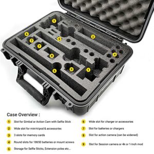 EVO Gimbals Duo Transport Case | Multifunction Vlogging Case for GoPro Cameras, Gimbals and Smartphone Stabilizers - Made in USA