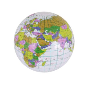 inflatable globe blow up globe world map atlas ball earth map blow up ball 40cm by henbrandt