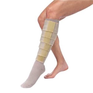 FarrowWrap Classic Legpiece, Tan with Compression Sock, BSN FarrowMed (Regular-XSmall)