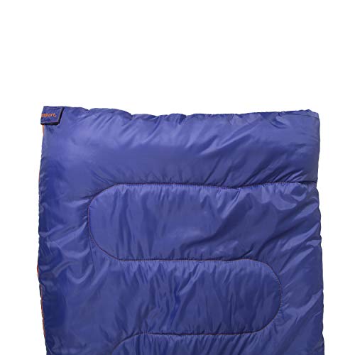 Stansport Redwood Rectangular 30" x 75" Sleeping Bag, Blue,Dark Green