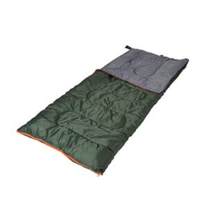 stansport scout- 3 lb - 33 in x 75in rect. sleeping bag - forest green